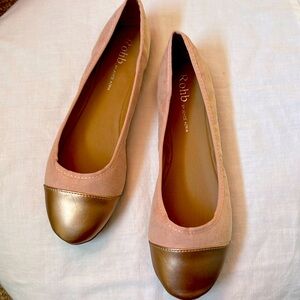Rose/Gold Ballet Flats by Rohb